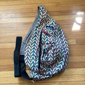 Double pocket neon triangle, Boho Kavu bag